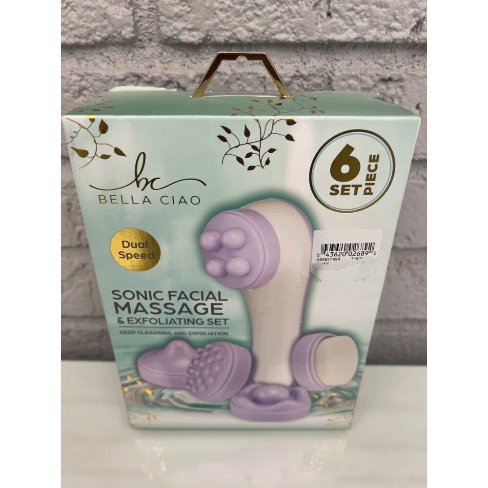 Bella Ciao Dual Speed Sonic Facial Massage & Exfoliating Gift Set